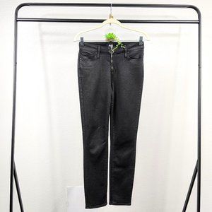 Paige Hoxton Ankle Peg Black Fog Luxe Coat Jeans